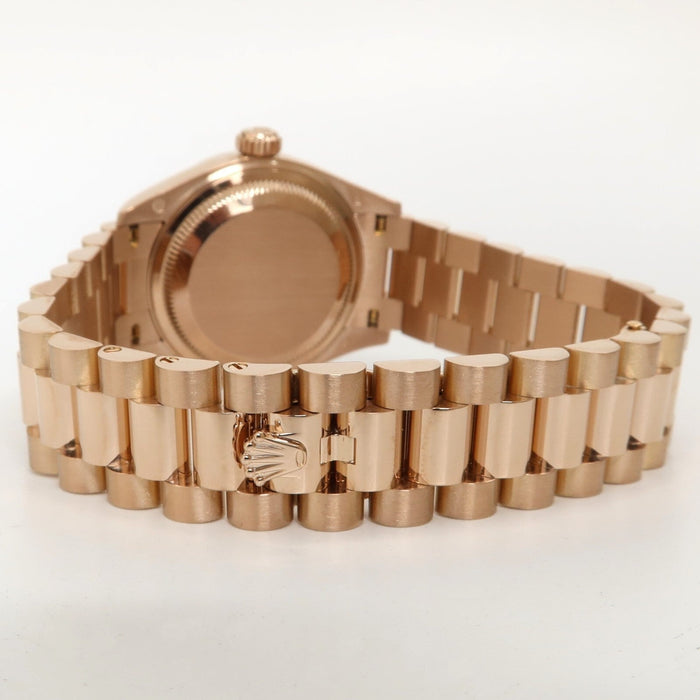 Rolex Lady-Datejust 28mm Solid 18kt Rose Gold Silver Dial Automatic 279175