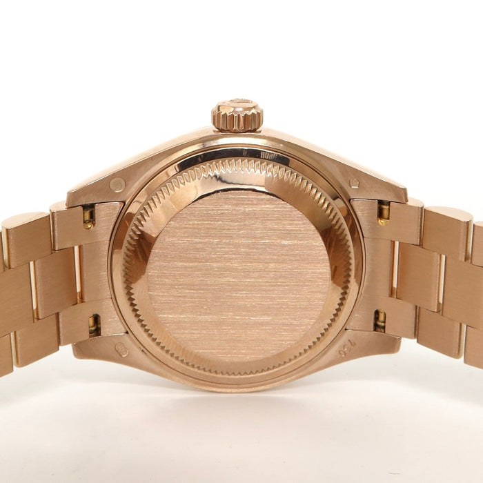 Rolex Lady-Datejust 28mm Solid 18kt Rose Gold Silver Dial Automatic 279175