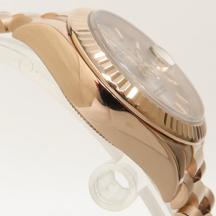 Rolex Lady-Datejust 28mm Solid 18kt Rose Gold Silver Dial Automatic 279175