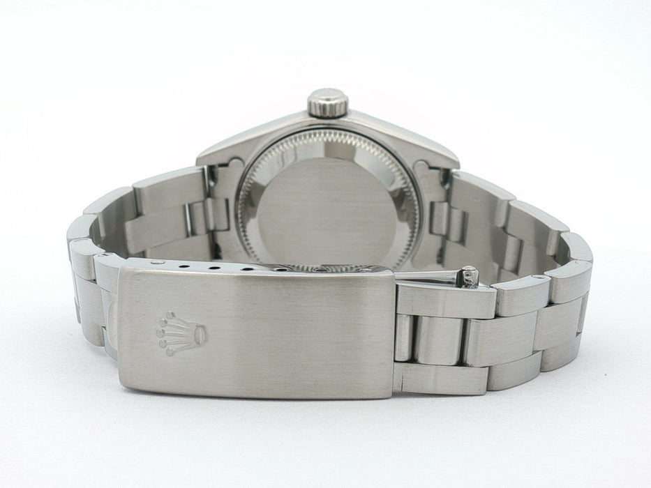Rolex Oyster Perpetual Date Automatic Stainless Steel White Roman Dial 79190
