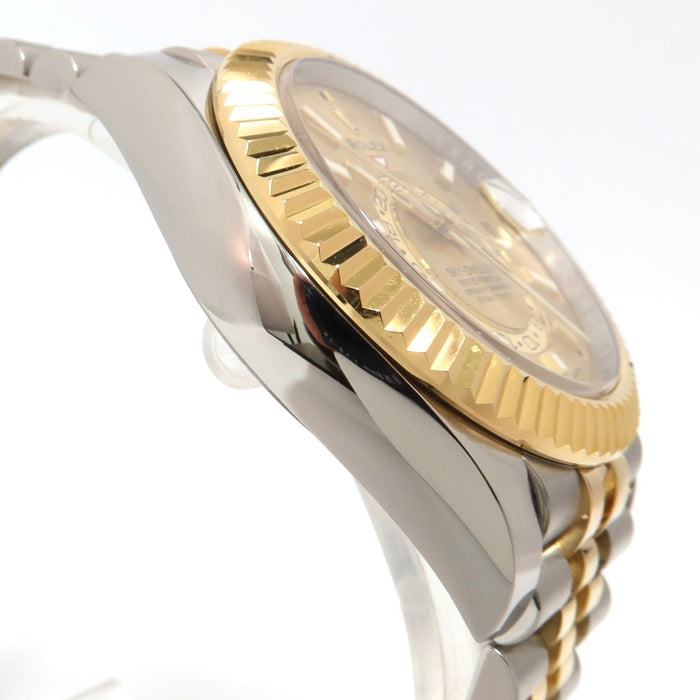Rolex Sky-Dweller Champagne Dial 18kt Yellow Gold & Stainless Steel 42MM 326933
