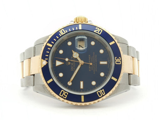 Rolex Submariner Date Blue Dial 18kt Yellow Gold & Stainless Steel 40MM 16613