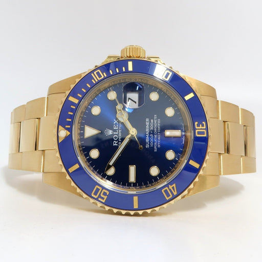 Rolex Submariner Date Blue Dial Solid 18K Yellow Gold Automatic 41MM 126618LB