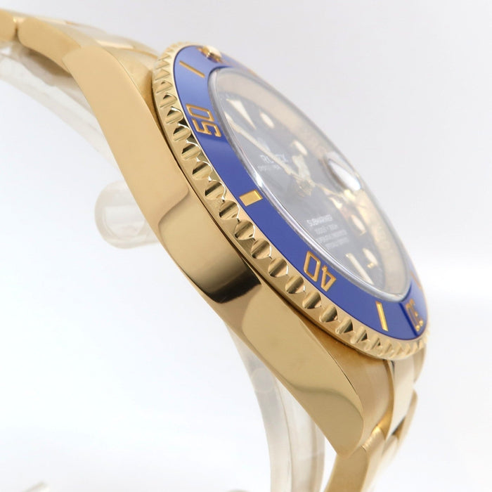 Rolex Submariner Date Blue Dial Solid 18K Yellow Gold Automatic 41MM 126618LB