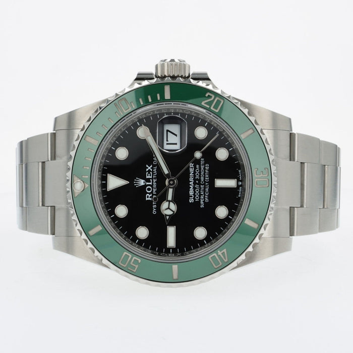 Rolex Submariner Date Starbucks Black Dial Green Ceramic Bezel Steel 126610LV