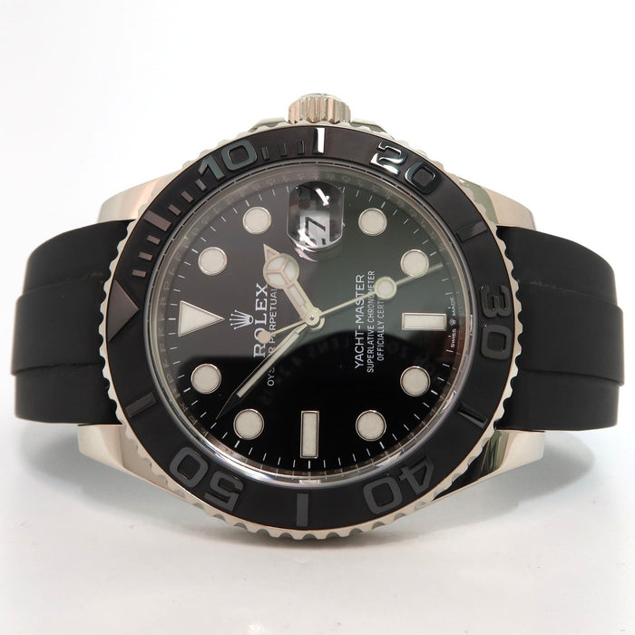 Rolex Yacht-Master 42 Black Dial Solid 18kt White Gold Oysterflex 226659
