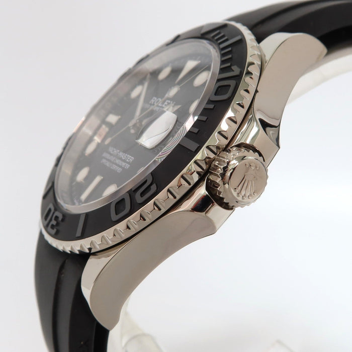 Rolex Yacht-Master 42 Black Dial Solid 18kt White Gold Oysterflex 226659