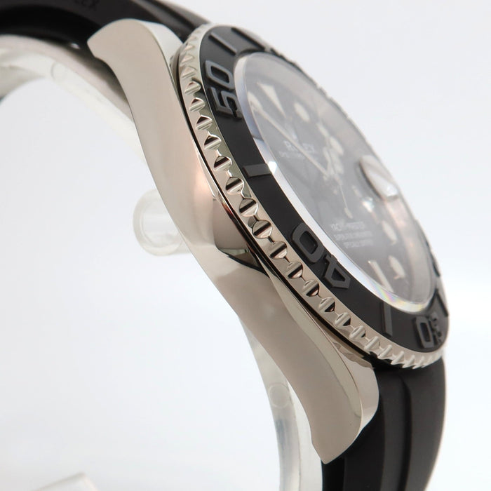 Rolex Yacht-Master 42 Black Dial Solid 18kt White Gold Oysterflex 226659