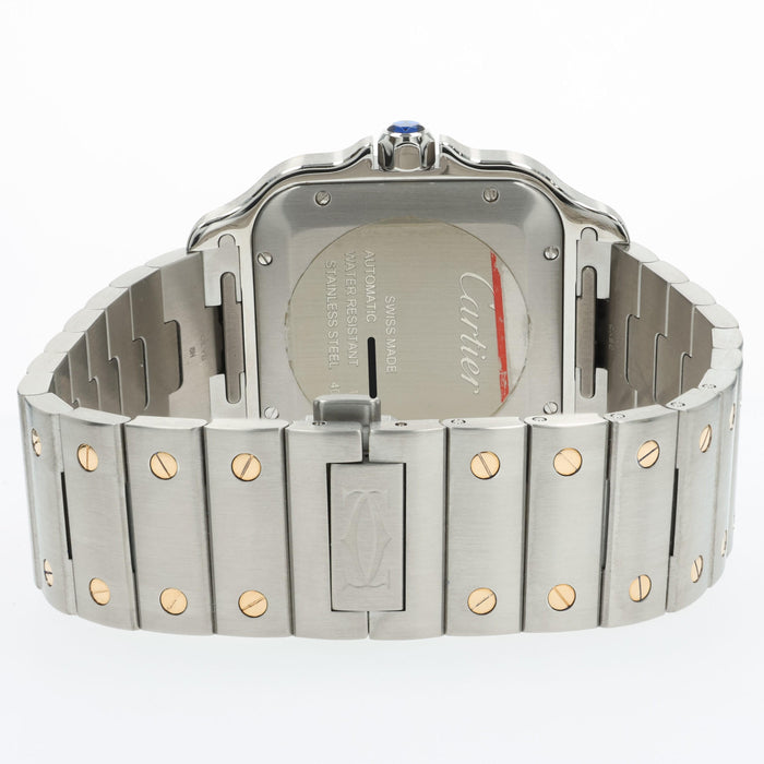 Cartier Santos De Cartier Large 18k Yellow Gold & Stainless Steel W2SA0009 4072