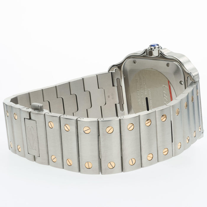 Cartier Santos De Cartier Large 18k Yellow Gold & Stainless Steel W2SA0009 4072