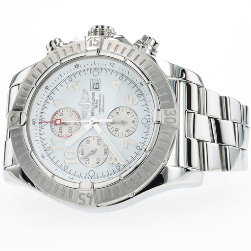 Breitling Super Avenger White Dial Chronograph 48MM Stainless Steel A13370