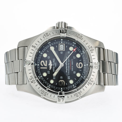 Breitling Superocean Steelfish Black Dial Stainless Steel A17390