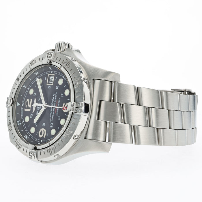 Breitling Superocean Steelfish Black Dial Stainless Steel A17390