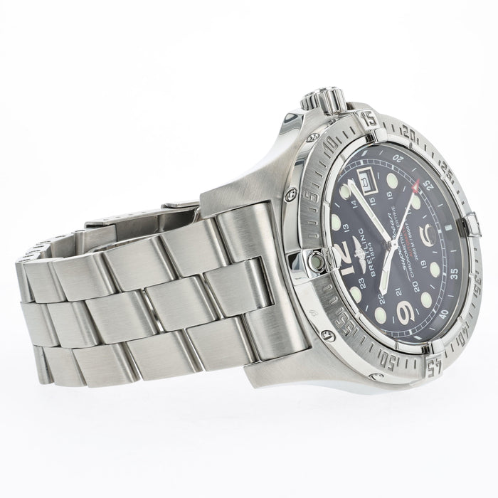Breitling Superocean Steelfish Black Dial Stainless Steel A17390