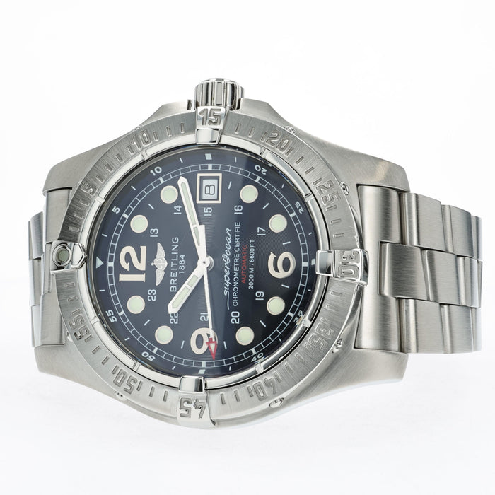 Breitling Superocean Steelfish Black Dial Stainless Steel A17390