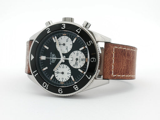 TAG Heuer Autavia Heritage Black Dial 42mm Chronograph Steel CBE2110.FC8226