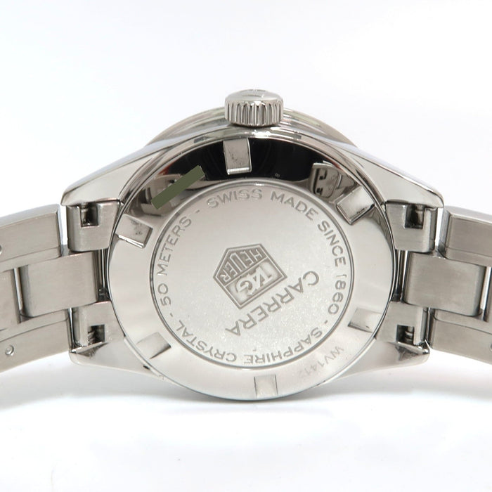 TAG Heuer Carrera Black Diamond Dial 27MM Factory Diamond Bezel Quartz WV1412