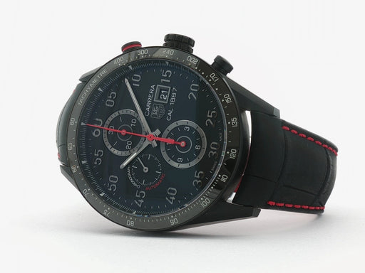 TAG Heuer Carrera Calibre 1887 Black Dial Titanium PVD Automatic Chrono CAR2A80