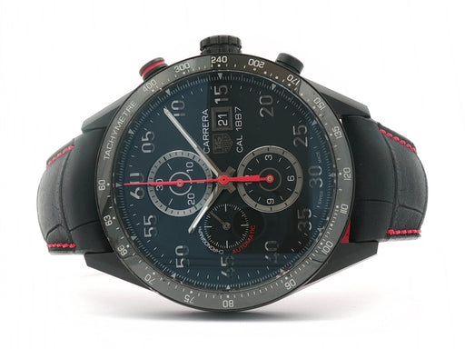 TAG Heuer Carrera Calibre 1887 Black Dial Titanium PVD Automatic Chrono CAR2A80