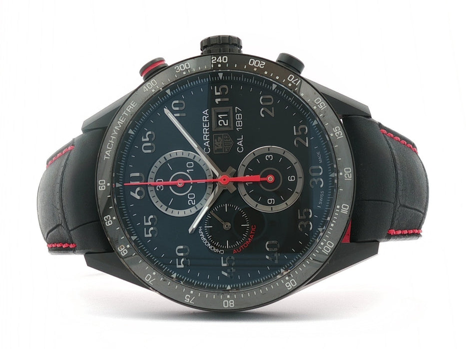 TAG Heuer Carrera Calibre 1887 Black Dial Titanium PVD Automatic Chrono CAR2A80