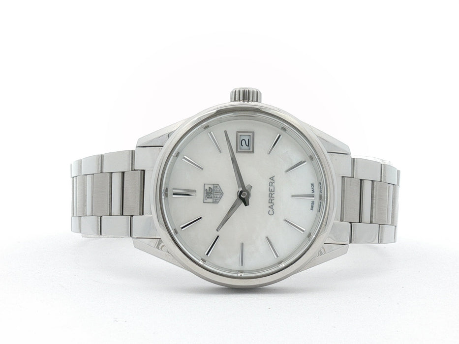 TAG Heuer Carrera Ladies Mother of Pearl Stainless Steel 32MM Quartz WAR1311-0