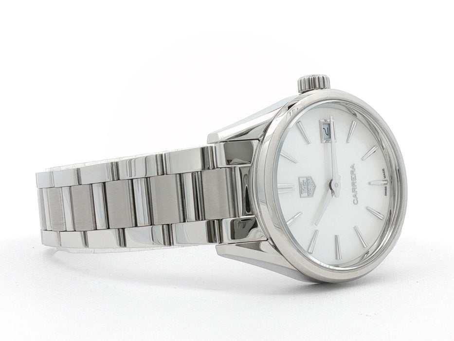 TAG Heuer Carrera Ladies Mother of Pearl Stainless Steel 32MM Quartz WAR1311-0