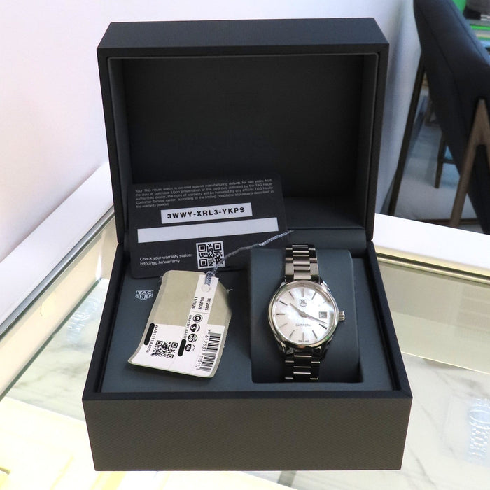 TAG Heuer Carrera Ladies Mother of Pearl Stainless Steel 32MM Quartz WAR1311-0