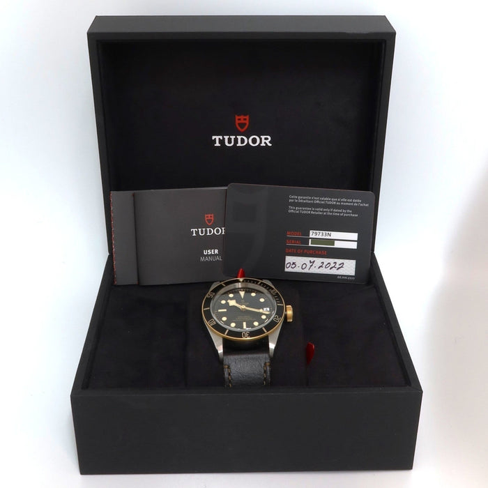 Tudor Black Bay 18K Yellow Gold & Stainless Steel 41MM Black Dial 79733N