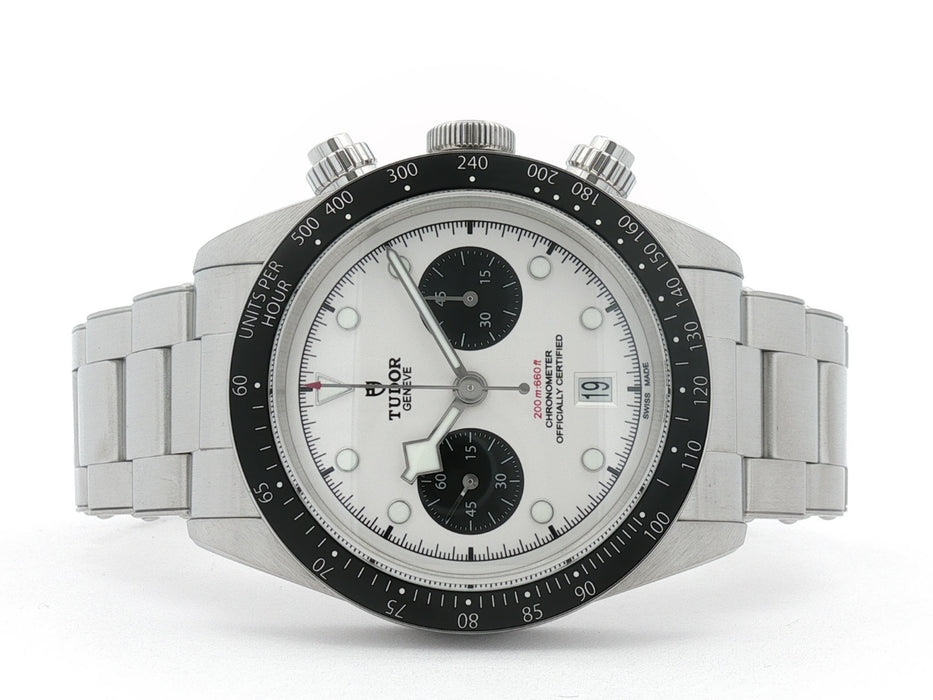 Tudor Black Bay Chronograph White Panda Dial Stainless Steel 41MM 79360N