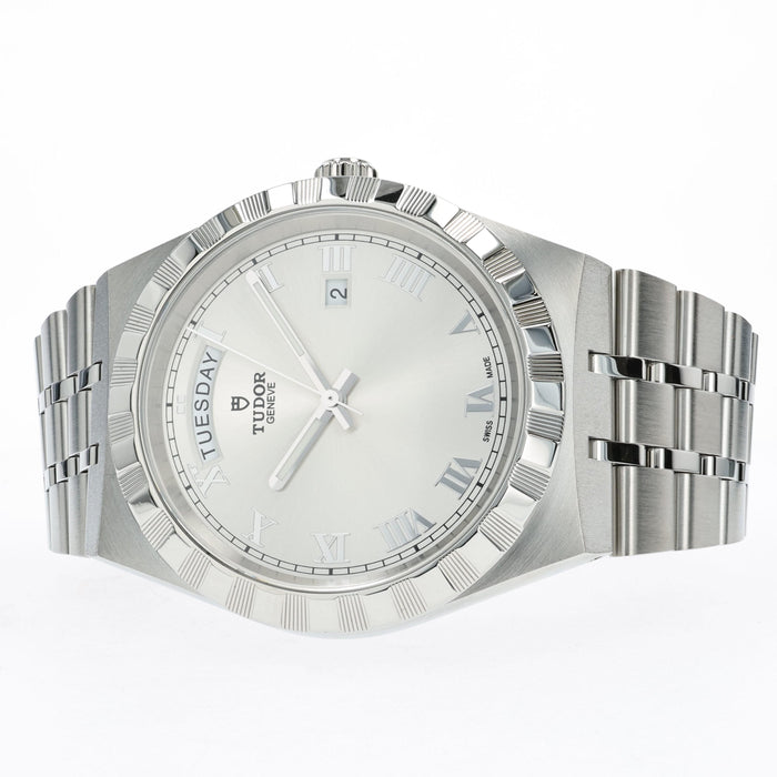Tudor Royal Silver Dial Stainless Steel Day Date 41mm Automatic 28600