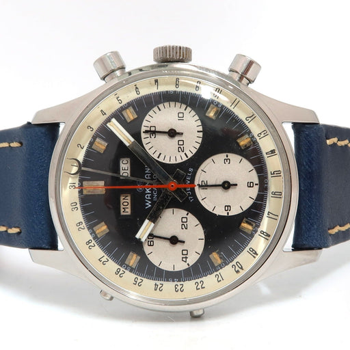 Wakmann Triple Date Chronograph Black Dial Stainless Steel 37MM 71.1309.70