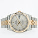 Rolex Datejust 36 Silver Index 18K Yellow Gold and Stainless Steel 116233