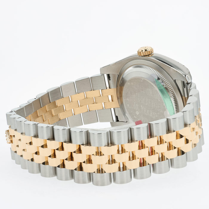 Rolex Datejust 36 Silver Index 18K Yellow Gold and Stainless Steel 116233