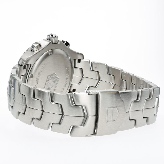 Tag Heuer Link Chronograph Silver Dial 42mm Stainless Steel CJ1111