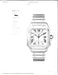 Cartier Santos XL Blue Strap Stainless Steel 39mm Automatic WSSA0018-4072
