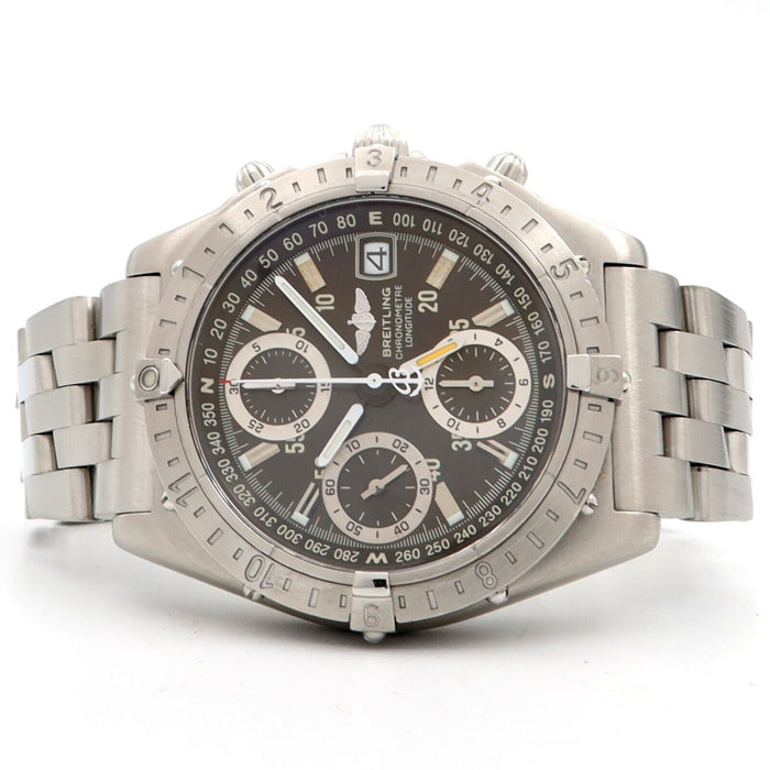 Breitling Chronomat Longitude GMT Grey Dial Stainless Steel Automatic A20348