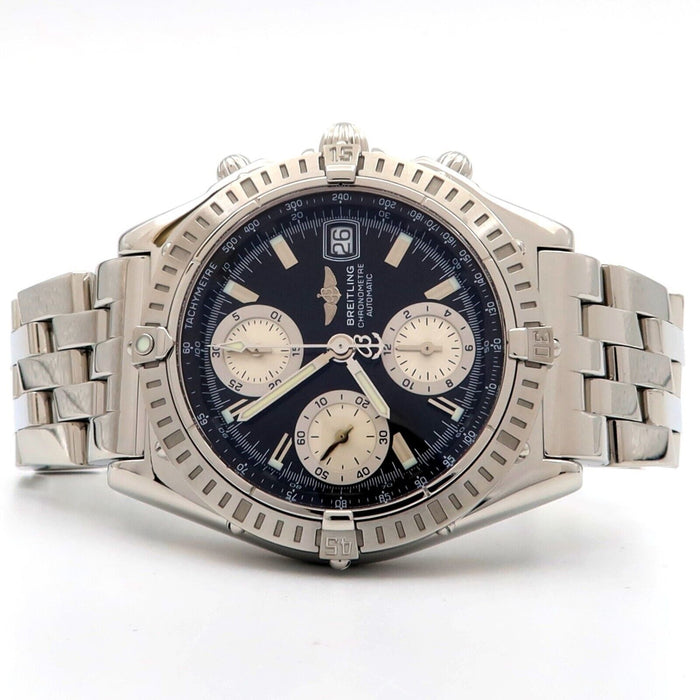Breitling Chronomat Black Dial Chronograph 39MM Stainless Steel Automatic A13352