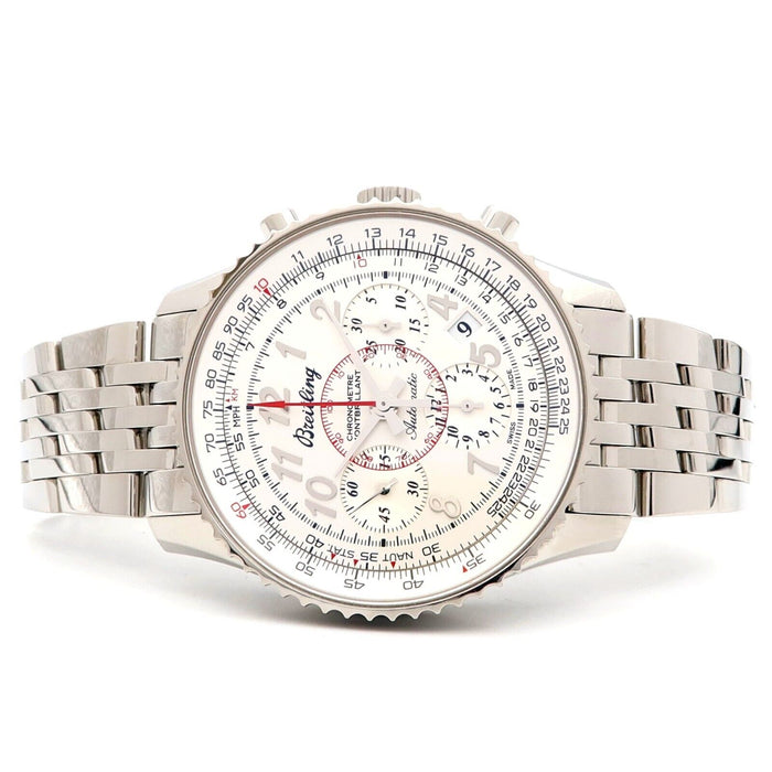 Breitling Montbrillant 01 Silver Dial Chronograph 40MM Automatic Steel AB0130