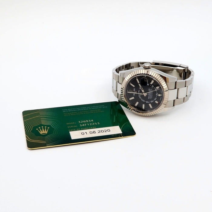Rolex Sky-Dweller Black Dial Stainless Steel 42MM Automatic W/Papers 2020 326934