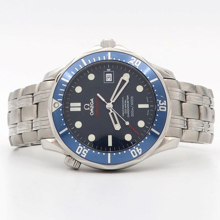 Omega Seamaster Diver 300m Blue Wave Dial Automatic Co-Axial 41mm Steel 2220.80