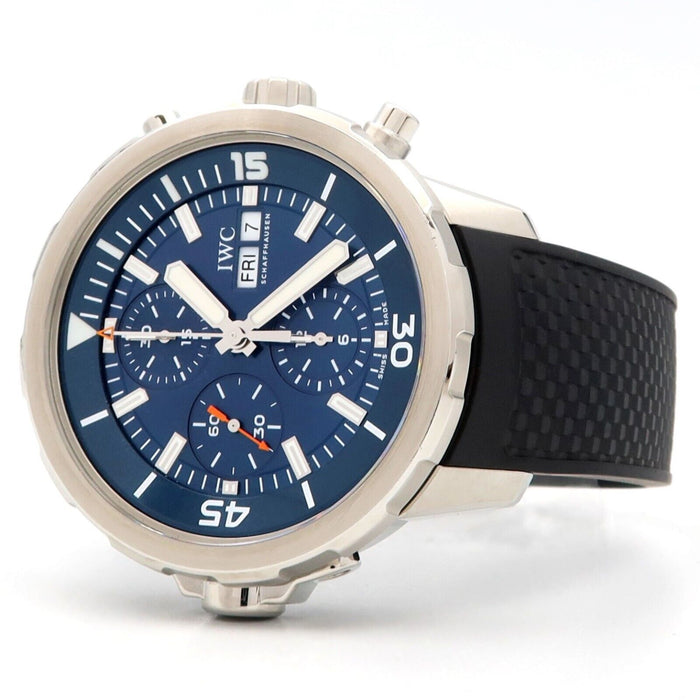 IWC Aquatimer Chronograph Cousteau Blue Dial 44MM Box/Papers IW376805