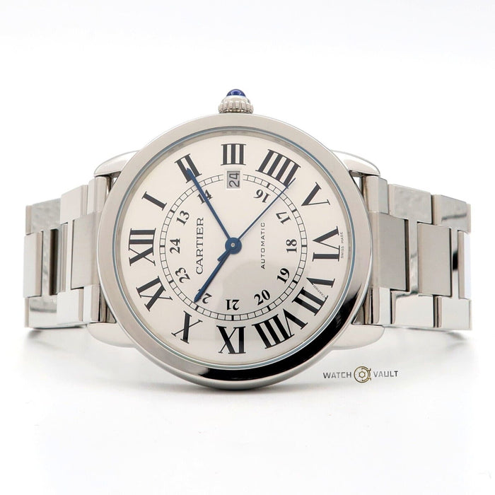 Cartier Ronde Solo XL Automatic Silver Dial 42MM Stainless Steel Date W6701011