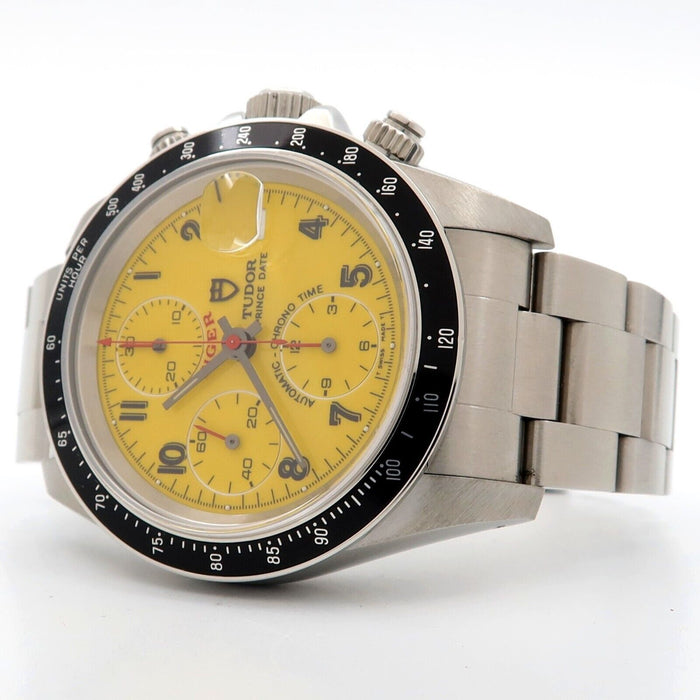 Tudor Prince Date Tiger Woods Yellow Dial Chronograph Automatic 40MM 79260