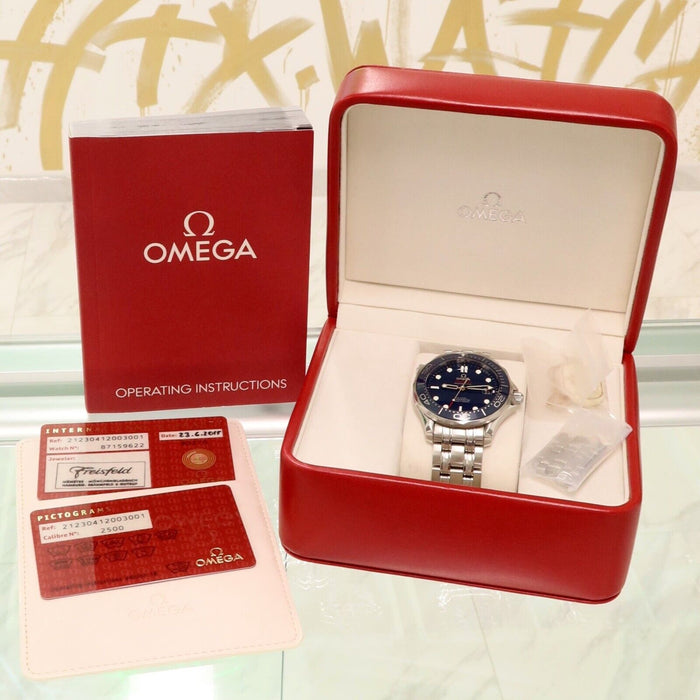 Omega Seamaster Blue Dial Automatic Co-Axial 41MM Steel 212.30.41.20.03.001