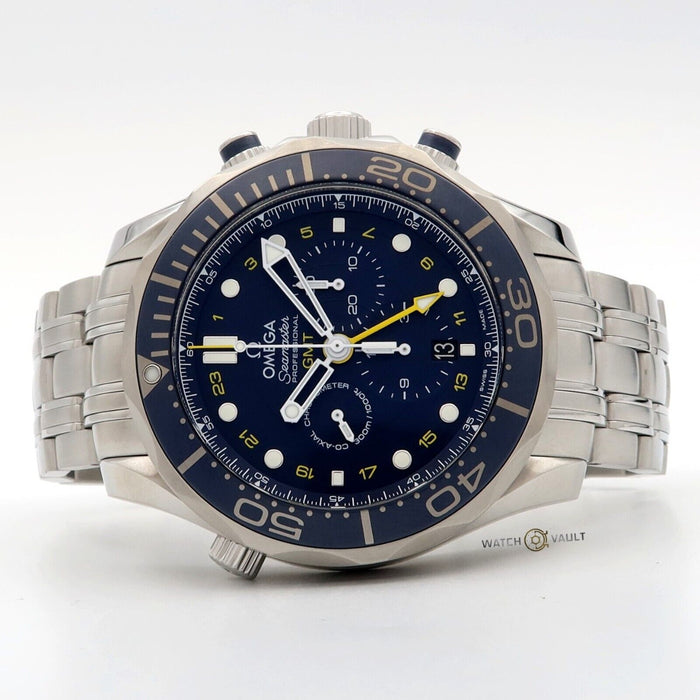 Omega Seamaster GMT Chronograph Diver Blue Dial 44MM Steel 212.30.44.52.03.001