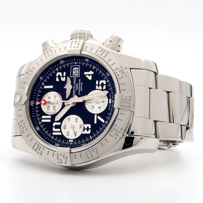 Breitling AvengerII Black Dial Chronograph 43MM Stainless Steel Automatic A13381