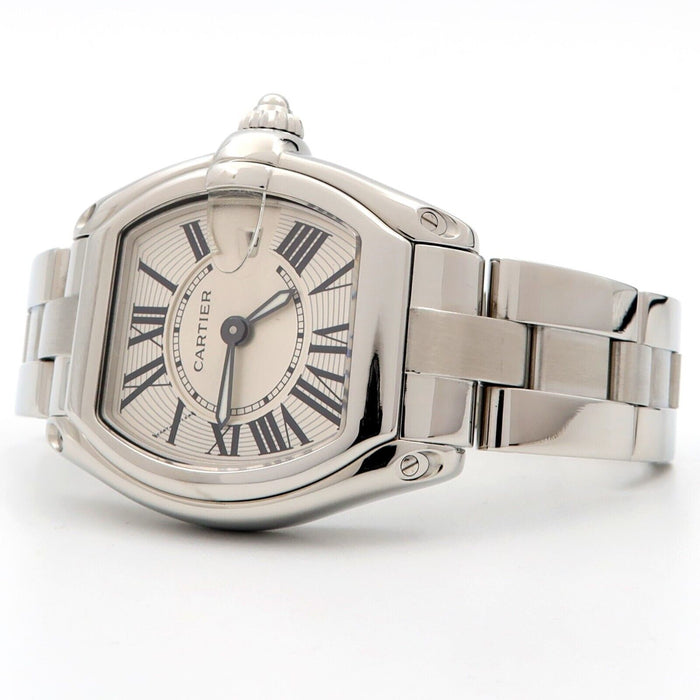 Cartier Roadster Watch Ladies Stainless Steel Silver Dial Quartz W62016V3 2675