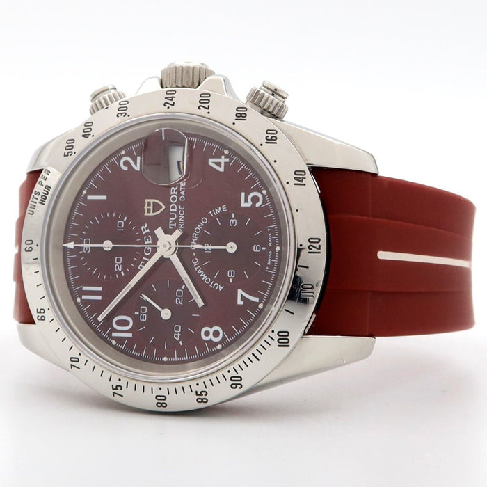Tudor Prince Date Tiger Chronograph Maroon Dial Steel Automatic 40MM 79280P