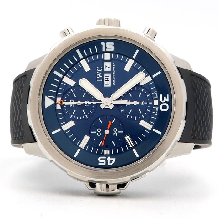 IWC Aquatimer Chronograph Cousteau Blue Dial 44MM Box/Papers IW376805