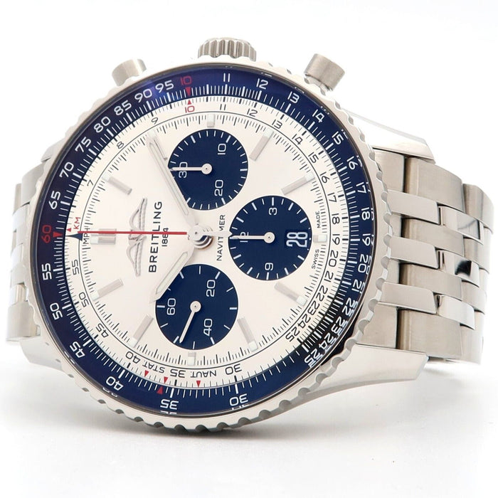 Breitling Navitimer B01 Chronograph 43 Silver Dial Automatic Steel AB0138